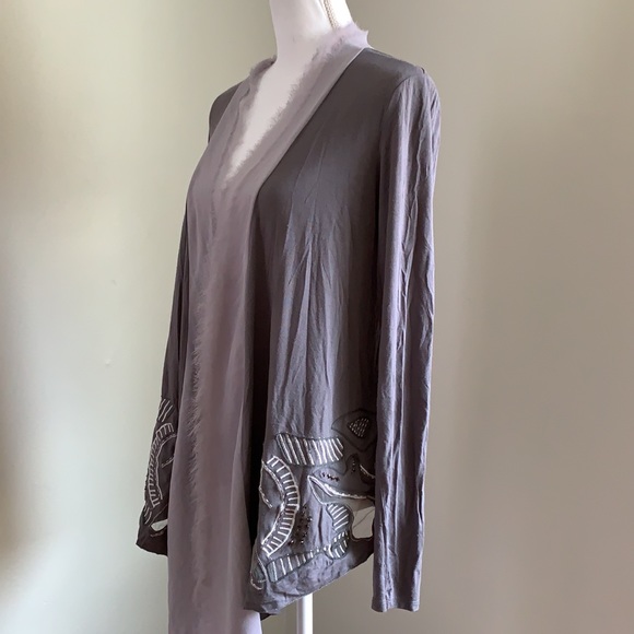 BKE BUCKLE Beaded Embroidered Cardigan - Picture 2 of 11